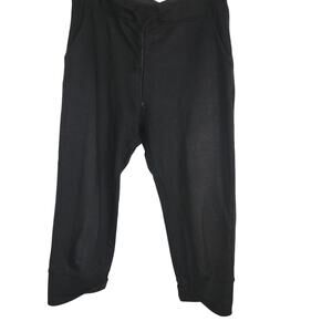 Vintage‎ Giordano Black Sweat Capri Pants Size Medium Y2k